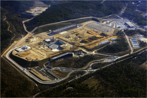 The construction site of ITER in southern France. Image courtesy of ITER.